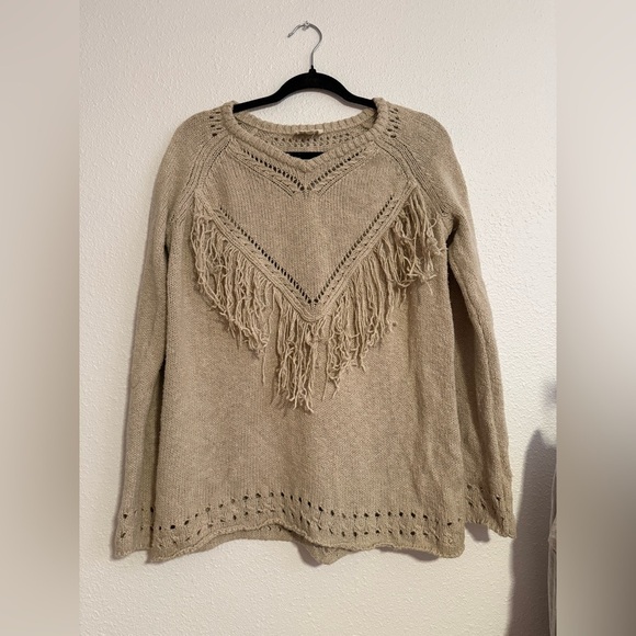 Show Me Your Mumu Frances Mellow Fringe Heart Pullover Sweater - Picture 3 of 6